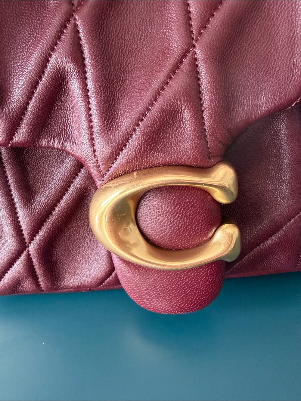Coach Time Square Tabby in Merlot - Picture 4 of 15